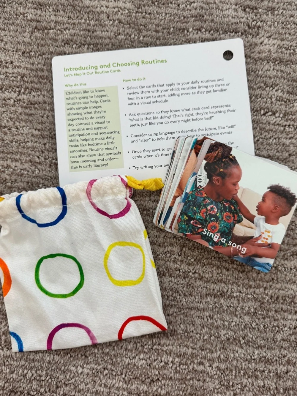 LOVEVERY | Routine Cards & Storage Bag with Guide